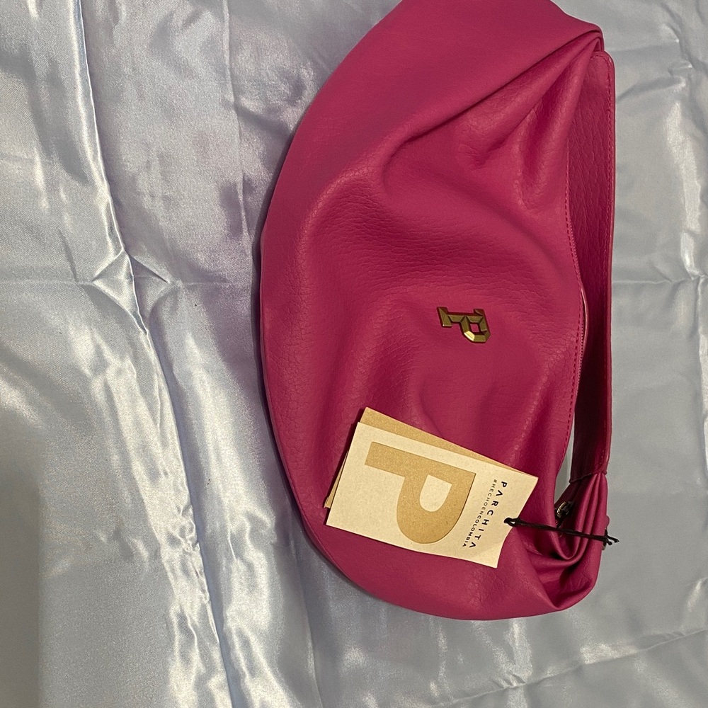 Pink Leather Shoulder Bag PACHITA